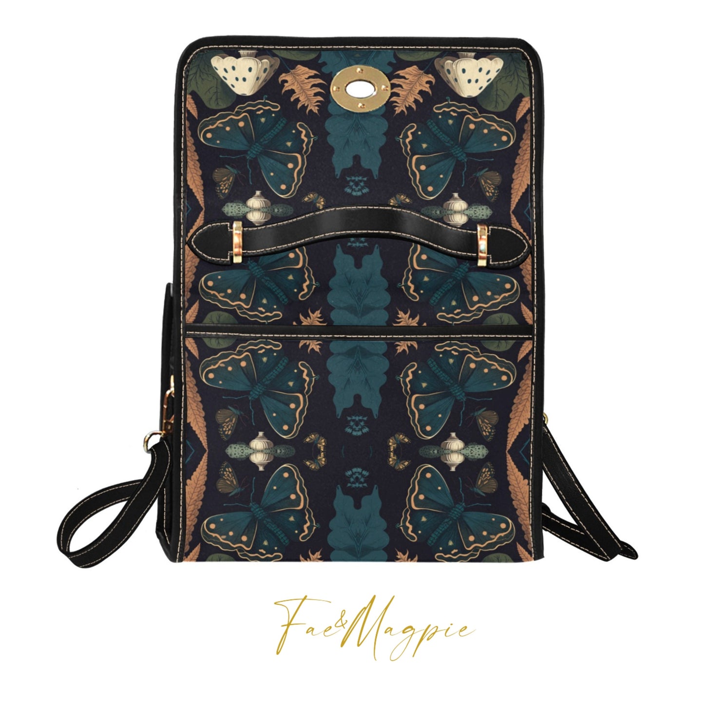 Mystical Moth Satchel Bag