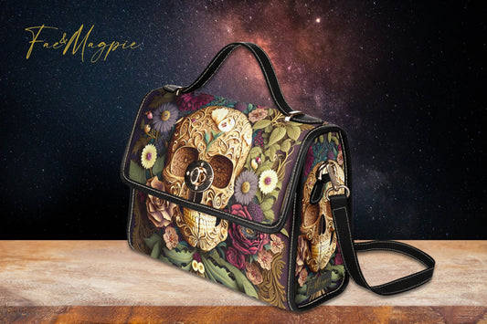 Baroque Skull Satchel Bag