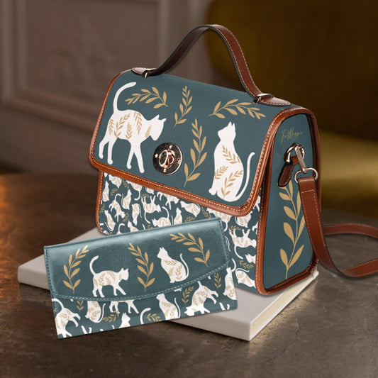 White Cats Satchel Bag