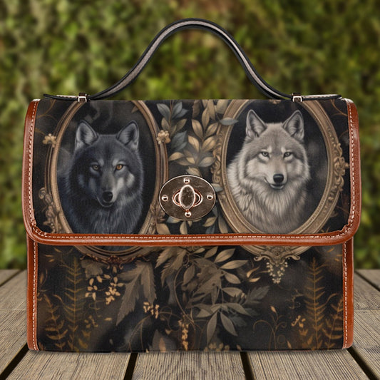 Vintage Wolf Satchel Bag