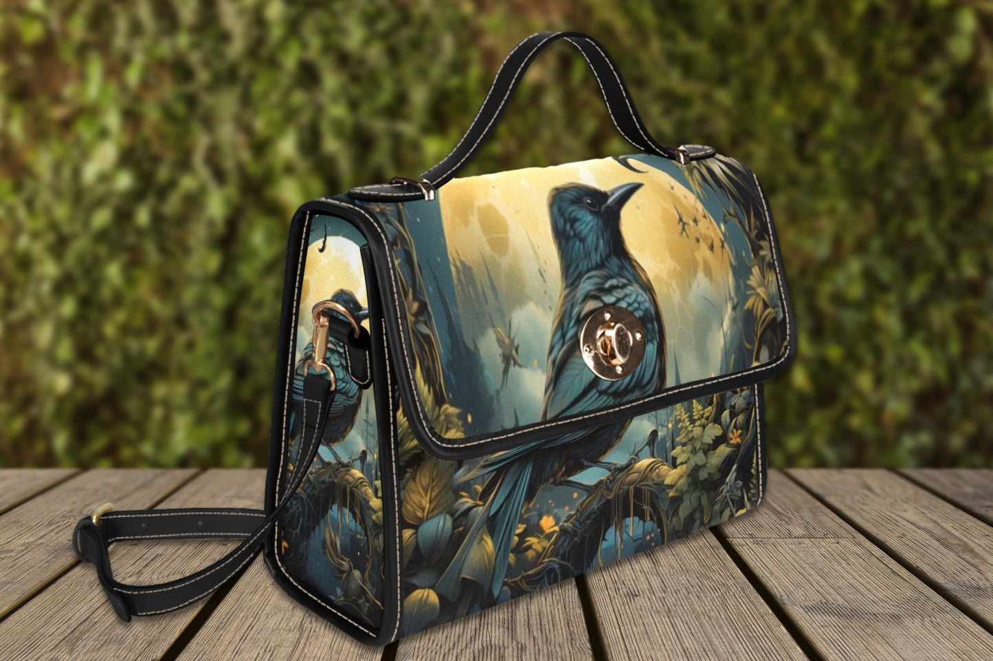 Moon Bird Satchel Bag