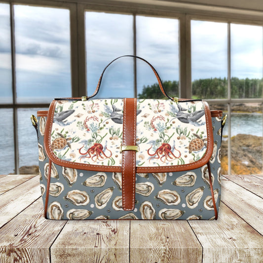 Nautical Ocean Satchel Bag