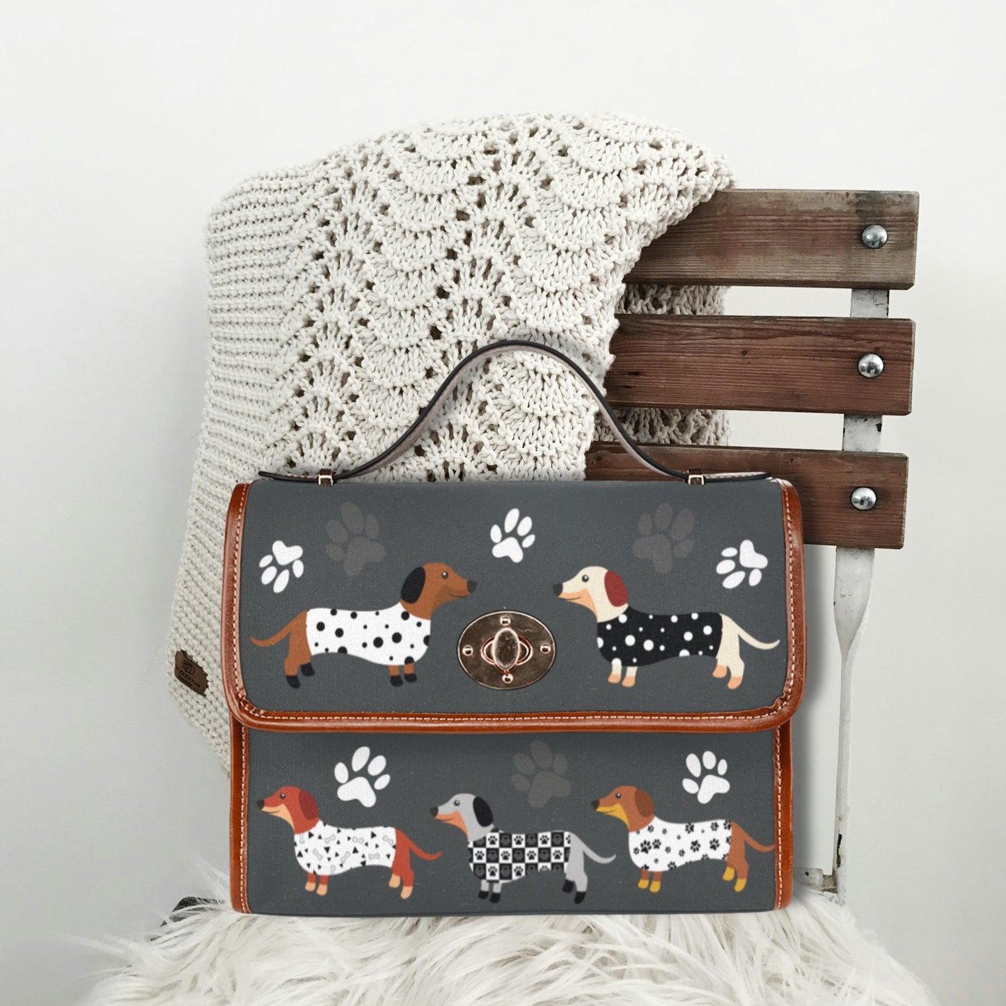 Dachshunds Satchel Bag