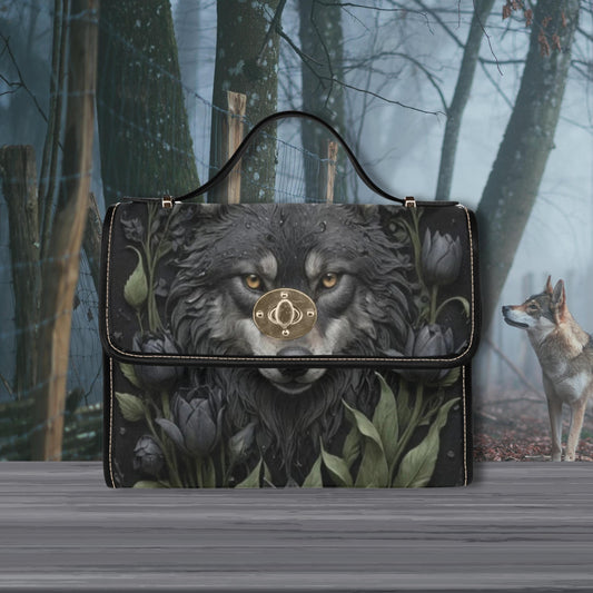 Black Wolf Satchel Bag