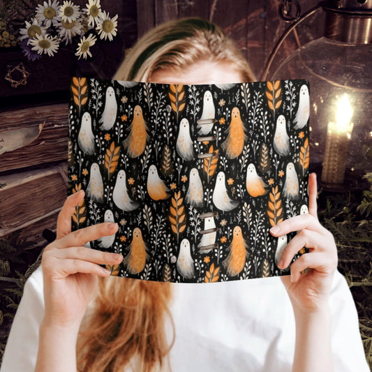 Ghosts Halloween Planner Cover & Insert Pages, ring binder notebook A5, planner organiser A5, handbag diary, spooky planner stationary gift