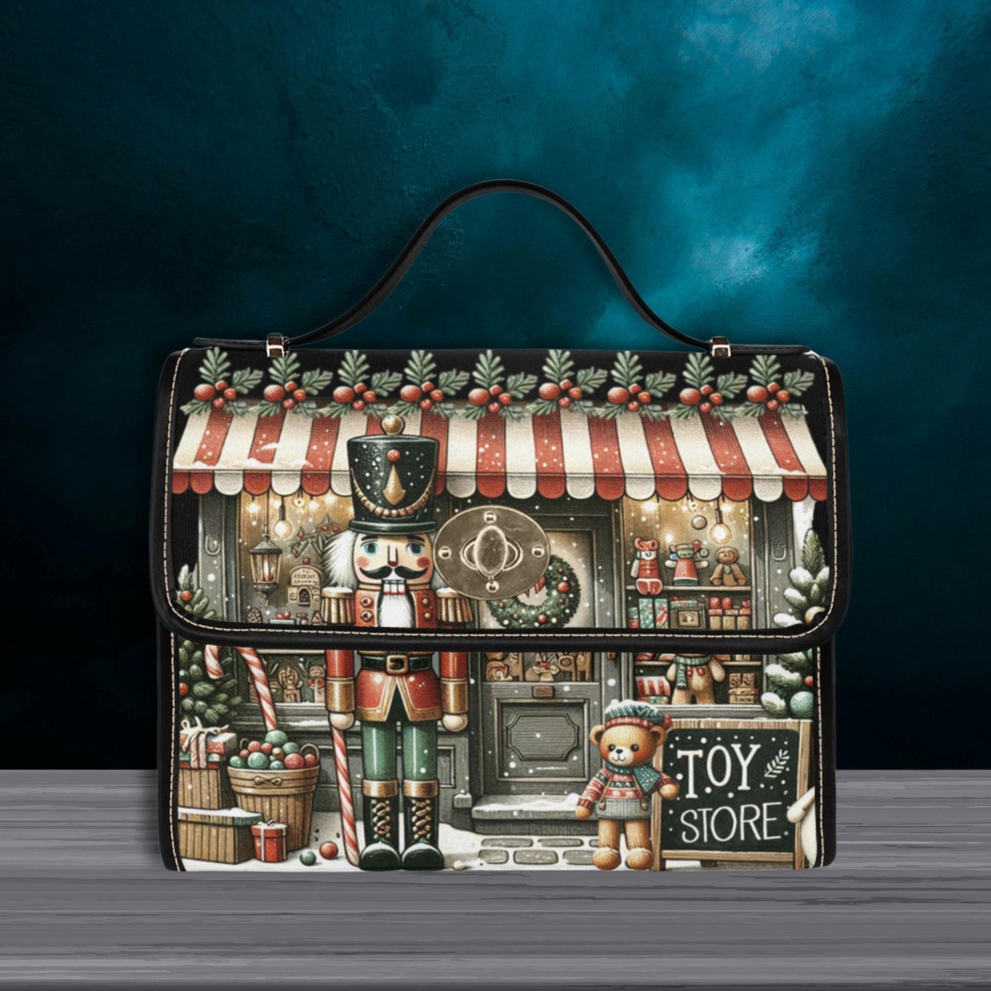 Christmas Shop Satchel Bag