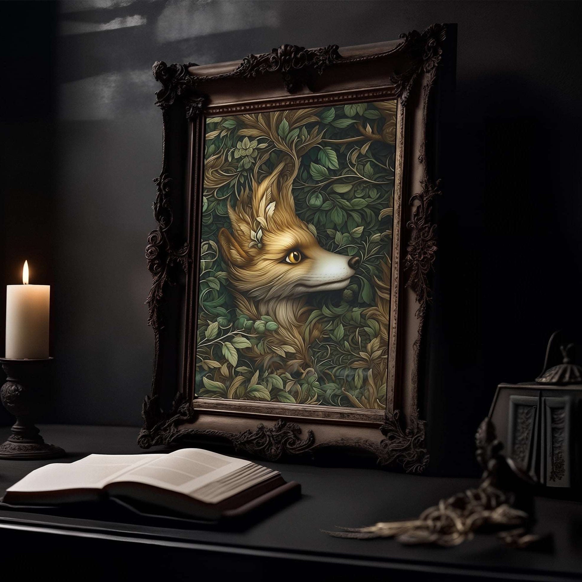 Mystic Forest Fox Art Print