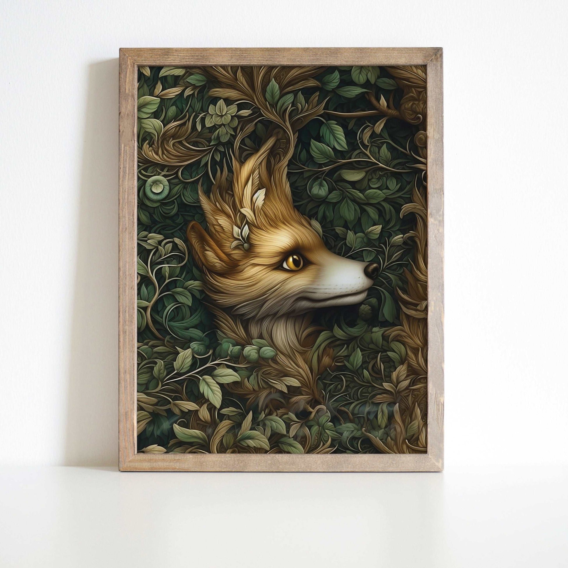 Mystic Forest Fox Art Print