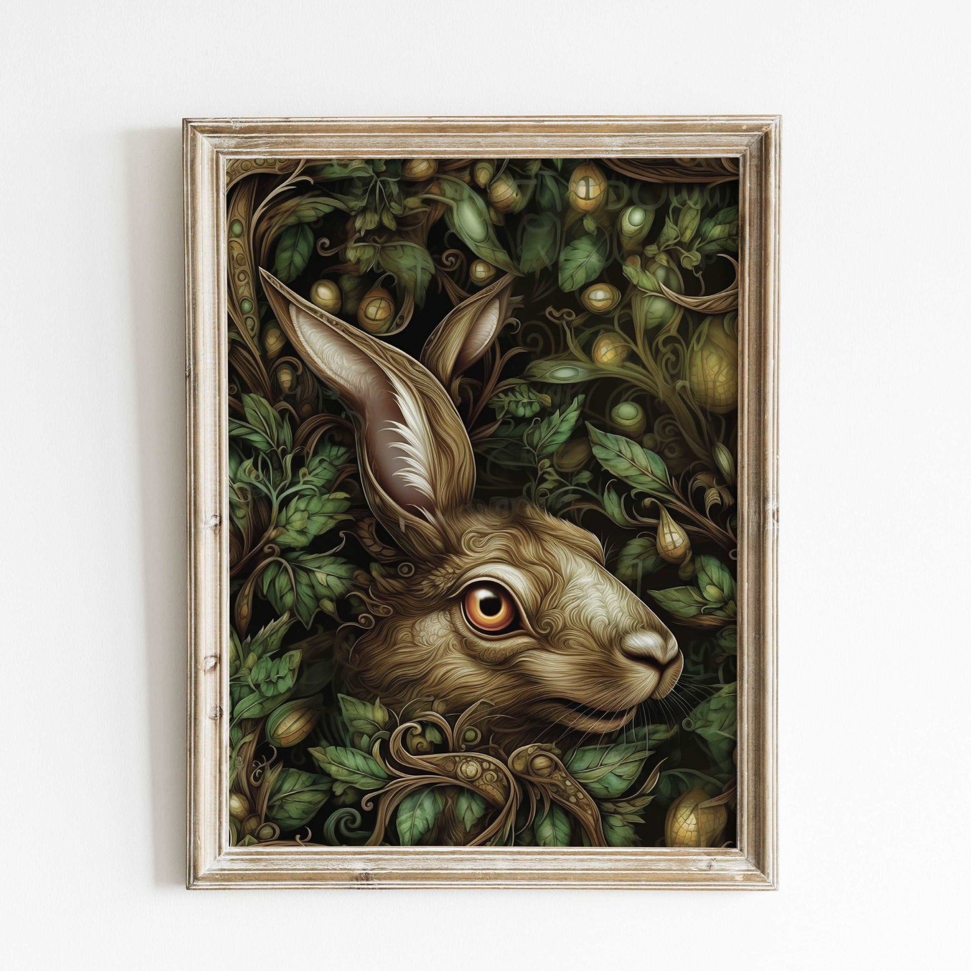 Mystic Forest Hare Art Print