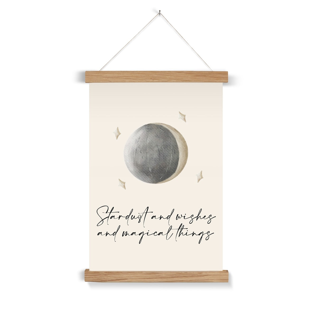 Woodland Moon Art Print with Hanger