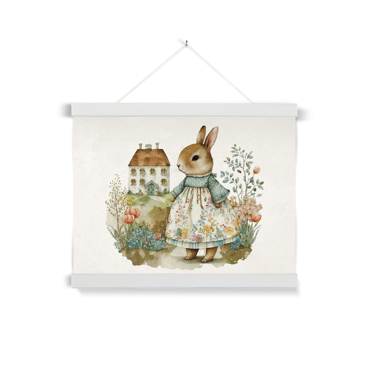 Vintage Bunny Hanging Print