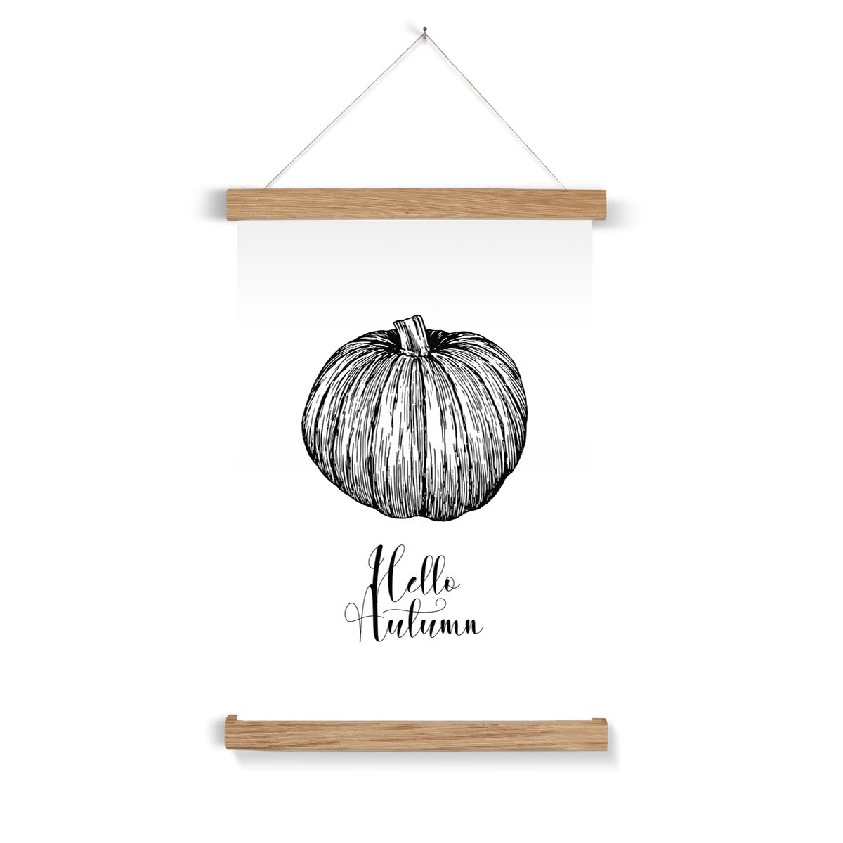 Pumpkin Art Print with Hanger