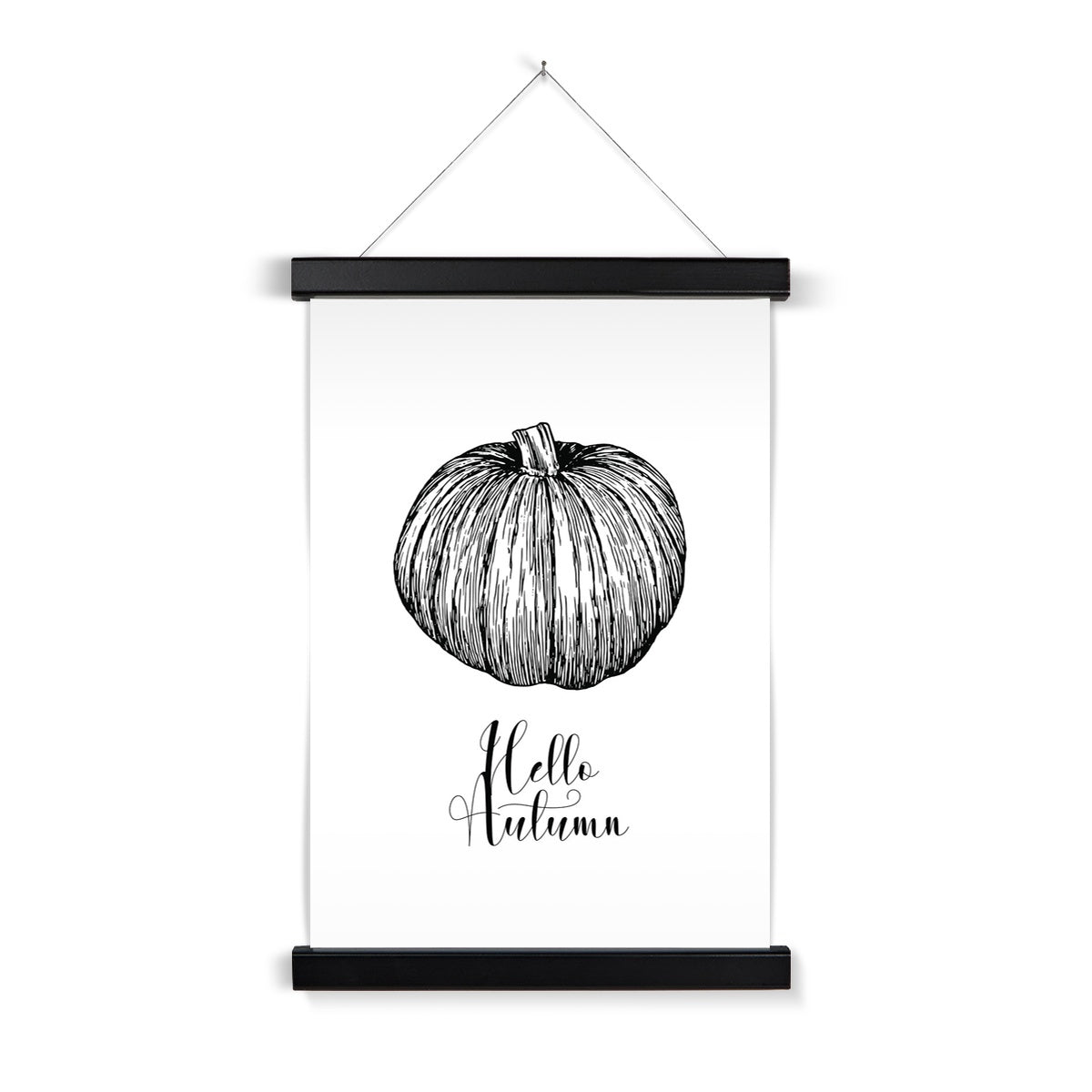 Pumpkin Art Print with Hanger