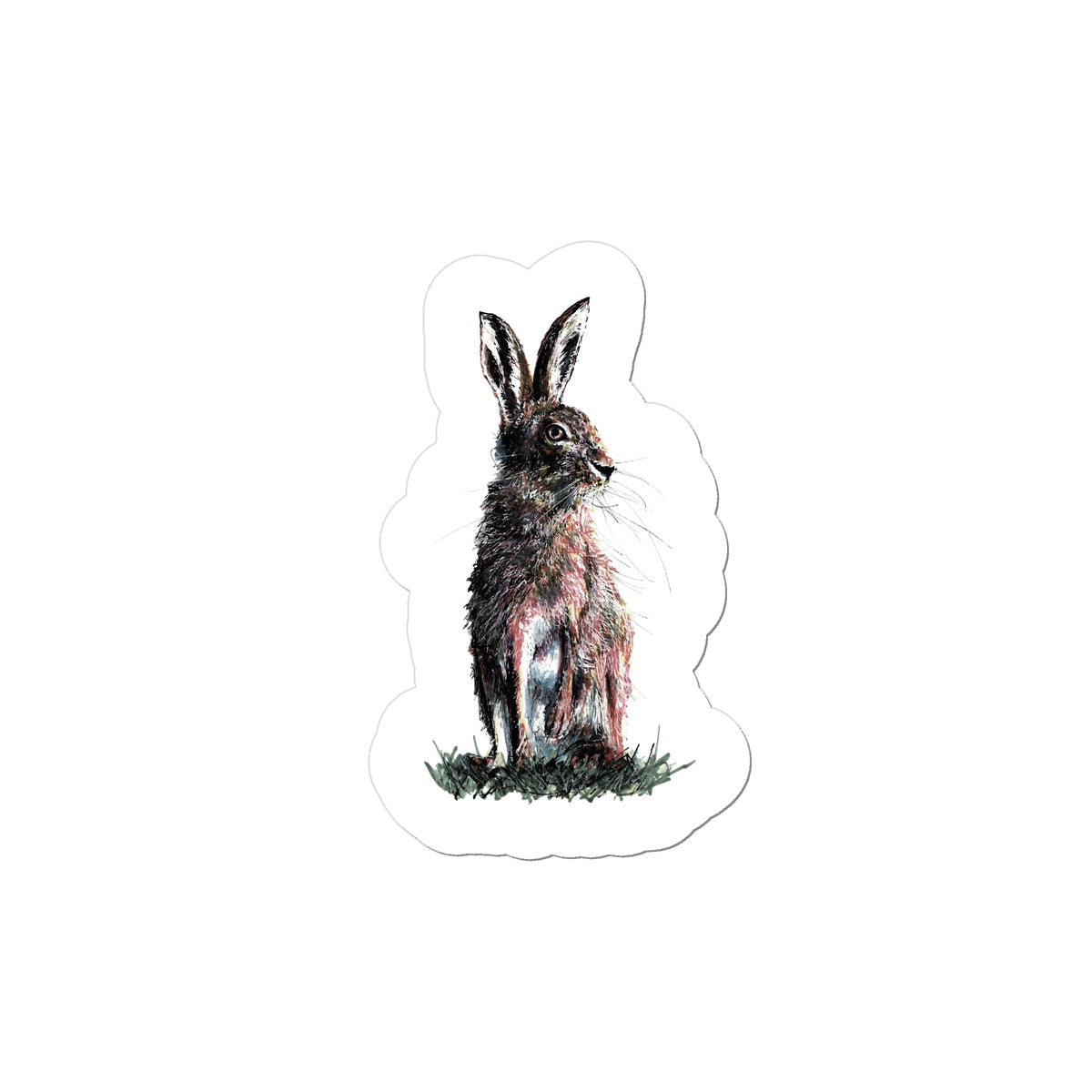 Rustic Hare Sticker