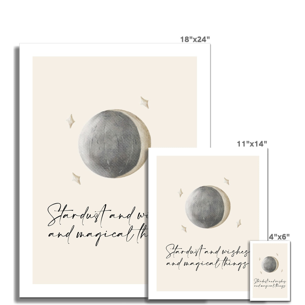 Woodland Moon Art Print